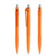 prodir QS30 Soft Touch PRT Push Kugelschreiber orange-silber satiniert