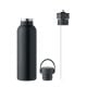 Doppelwandige Flasche 700 ml schwarz