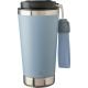 Doppelwandiger Trinkbecher aus recyceltem Edelstahl 500 ml Kayla pastellblau