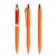 prodir QS20 Soft Touch PRT Push Kugelschreiber orange-silber poliert