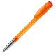 Kugelschreiber Deniro mit Metallspitze Frosty gefrostet orange