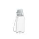 Trinkflasche 'School', 400 ml, inkl. Strap transparent/weiß