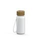 Trinkflasche 'Natural', 400 ml, inkl. Strap weiß/transparent