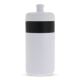 Sportflasche mit Rand 500ml weiss / schwarz