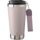 Doppelwandiger Trinkbecher aus recyceltem Edelstahl 500 ml Kayla pastellrosa