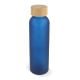 Wasserflasche Glas undamp, Bambus 500ml dunkelblau
