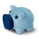 Kleines Sparschwein Hellblau