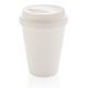 Wiederverwendbarer doppelwandiger Kaffeebecher 300ml weiß