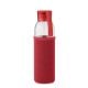 Flasche recyceltes Glas 500 ml rot