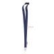 Lanyard RPET 20mm blau