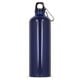 Aluminium Wasserflasche mit Karabiner 750ml dunkelblau