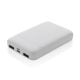 5.000mAh Powerbank aus RCS recyceltem Kunststoff weiß