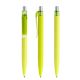 prodir QS01 Soft Touch PRT Push Kugelschreiber gelbgrün-silber satiniert