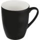 Tasse aus Porzellan, außen gummiert, 300ml schwarz