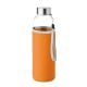 Trinkflasche Glas 500 ml orange
