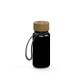 Trinkflasche 'Natural', 400 ml, inkl. Strap schwarz