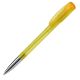Kugelschreiber Deniro mit Metallspitze Frosty gefrostet gelb