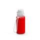 Trinkflasche 'School', 400 ml, inkl. Strap rot/weiß