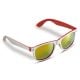 Sonnenbrille Jeffrey, zweifarbig UV400 weiss / rot