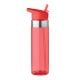 Trinkflasche 650 ml transparent rot