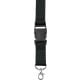 Lanyard aus Polyester Bobbi schwarz