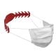 Maskenhalterung 'Comfort', medium standard-rot