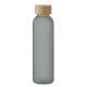Glasflasche 500 ml transparent grau