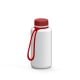 Trinkflasche 'Refresh', 700 ml, inkl. Strap weiß/rot