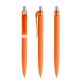 prodir QS01 Soft Touch PRT Push Kugelschreiber orange-silber satiniert