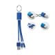 Schlüsselring mit Kabel-Set königsblau