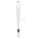 Lanyard mit Metallkarabiner weiß