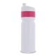 Sportflasche mit Rand 750ml weiss / rosé