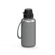 Trinkflasche 'School', 700 ml, inkl. Strap silber/schwarz