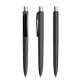 prodir DS8 Soft Touch PRR Push Kugelschreiber black-silver satin finish