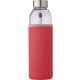 Glasflasche (500ml) mit einem Neoprenhülle Nika rot