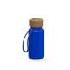 Trinkflasche 'Natural', 400 ml, inkl. Strap blau