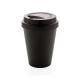 Wiederverwendbarer doppelwandiger Kaffeebecher 300ml schwarz