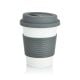 ECO PLA Kaffeebecher grau/ weiß