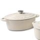 Orrefors Jernverk Emaillierte Ovale Eisenpfanne 3.5L cream