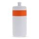 Sportflasche mit Rand 500ml weiss / orange