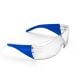 Schutzbrille 'Safety' transparent/blau