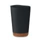 Doppelwandiger Becher 300 ml schwarz