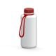Trinkflasche 'Refresh', 1,0 l, inkl. Strap weiß/rot