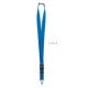 Lanyard mit Metallkarabiner königsblau