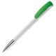 Kugelschreiber Deniro mit Metallspitze Hardcolour weiss / grün