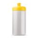 Sportflasche auf Biobasis 500ml basic weiss / gelb