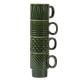 Sagaform Kaffee undamp, Mehr Espressotasse 4-tlg. 100ml dunkelgrün