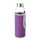 Trinkflasche Glas 500 ml violett