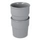 InSideOut Cup Fika Becher 2er Set 280ml grau