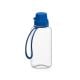 Trinkflasche 'School', 700 ml, inkl. Strap transparent/blau